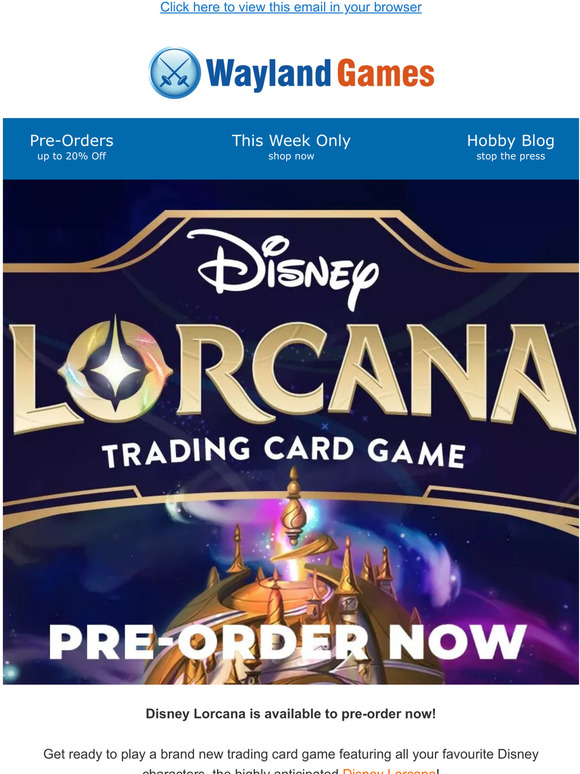 Wayland Games Disney Lorcana is Available to Preorder Now! Milled