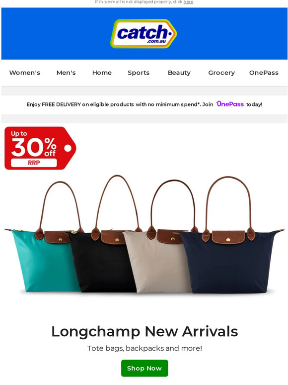 An iconic staple - LONGCHAMP bags up to 30% off