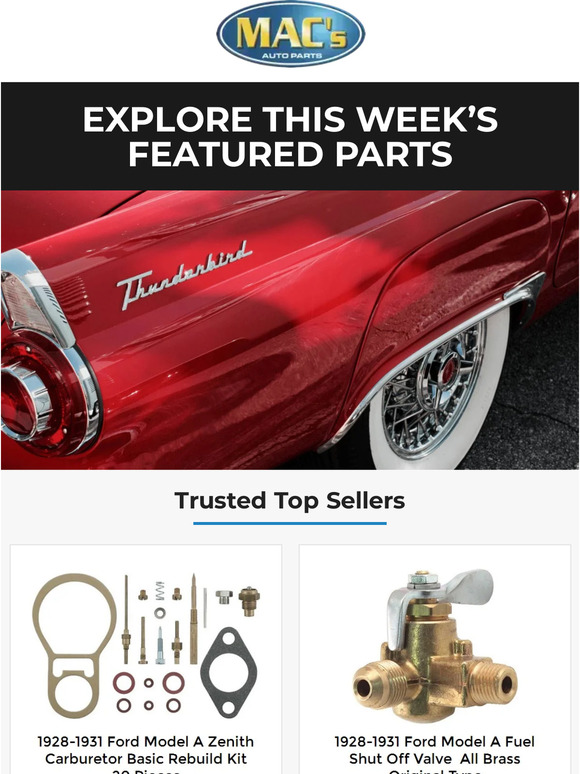 Mac's Auto Parts Just In The Latest & Greatest of the Week Milled