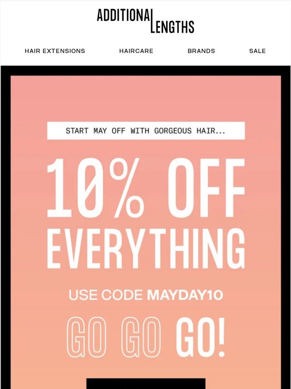 10% Off This May Day!