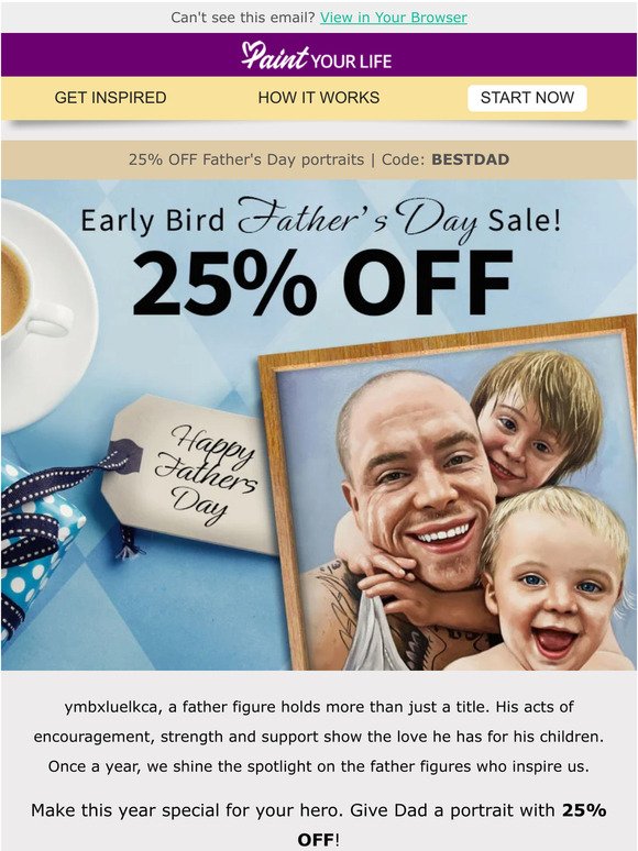 ✨ 25% OFF | Early Bird Father's Day Sale ✨