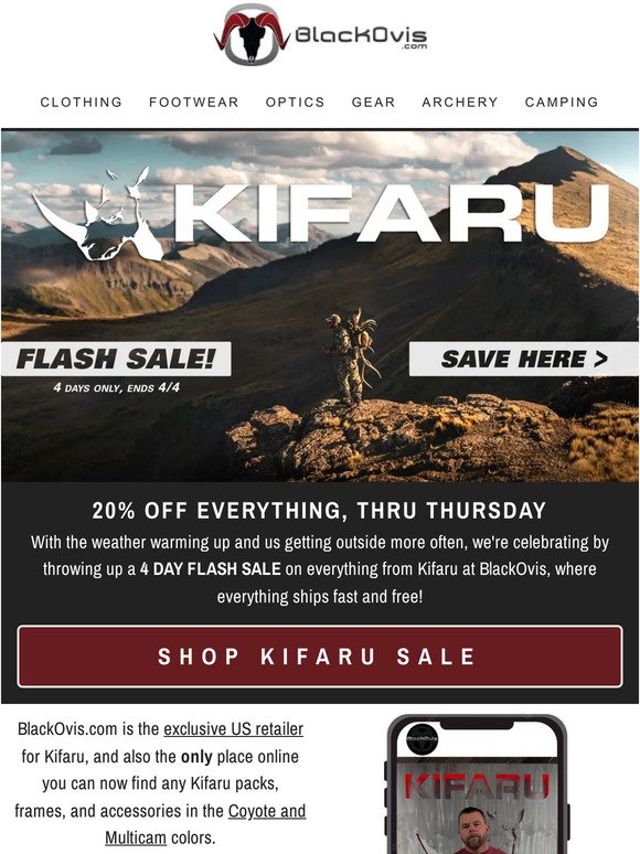 KIFARU Flash Sale!