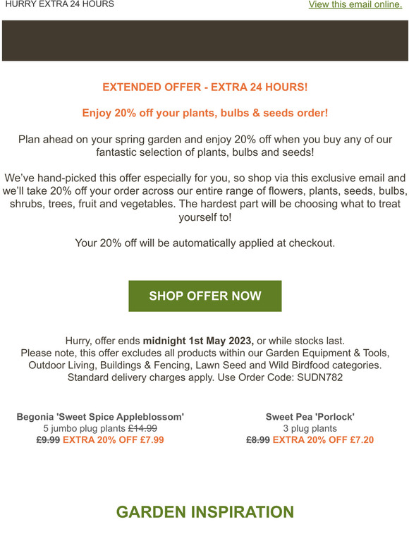 Our Gift to You - 20% OFF DISCOUNT EXTRA 24H!