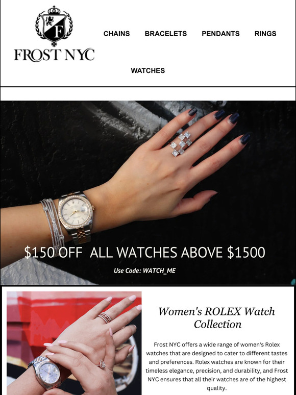 Frost discount nyc rolex