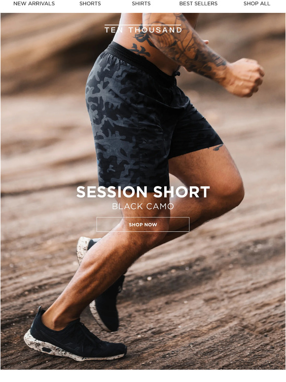 The Session Short In Black Camo
