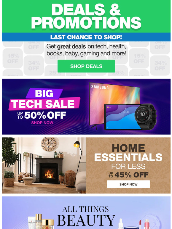 —,  it's your last chance to shop these deals & promotions!