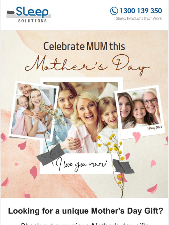 Celebrate Mum this Mother's Day