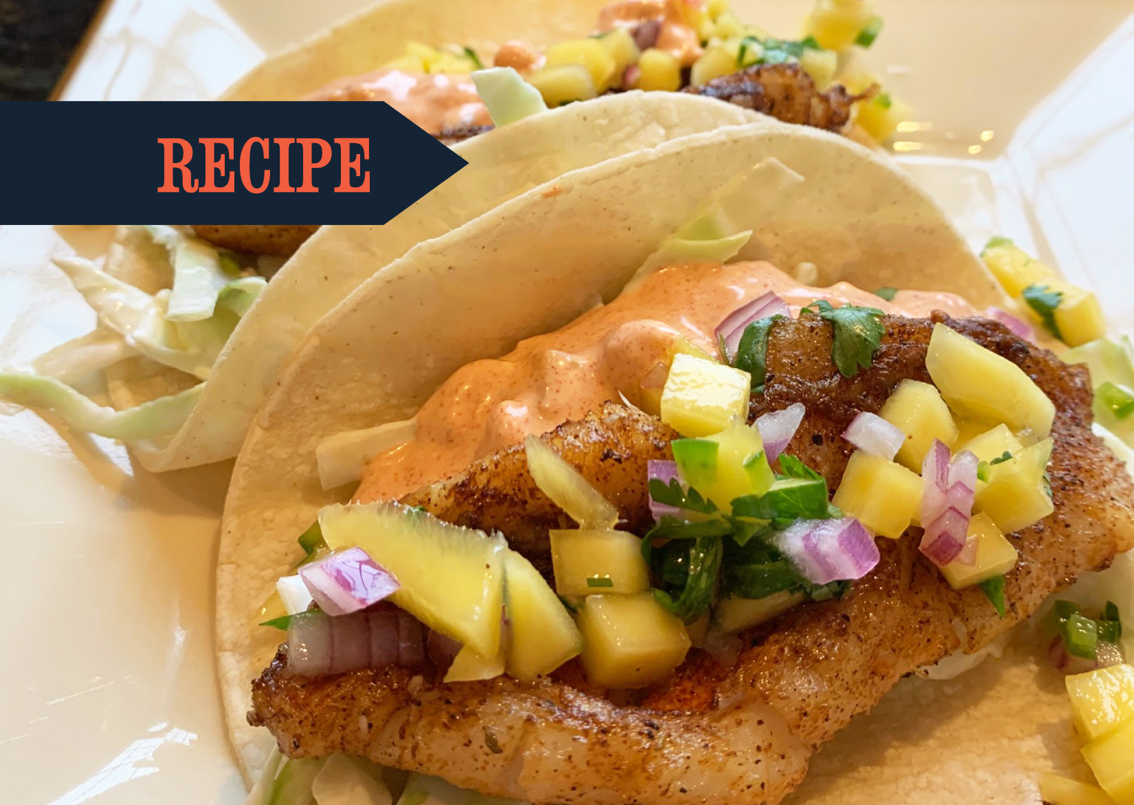 redfish tacos with mango salsa