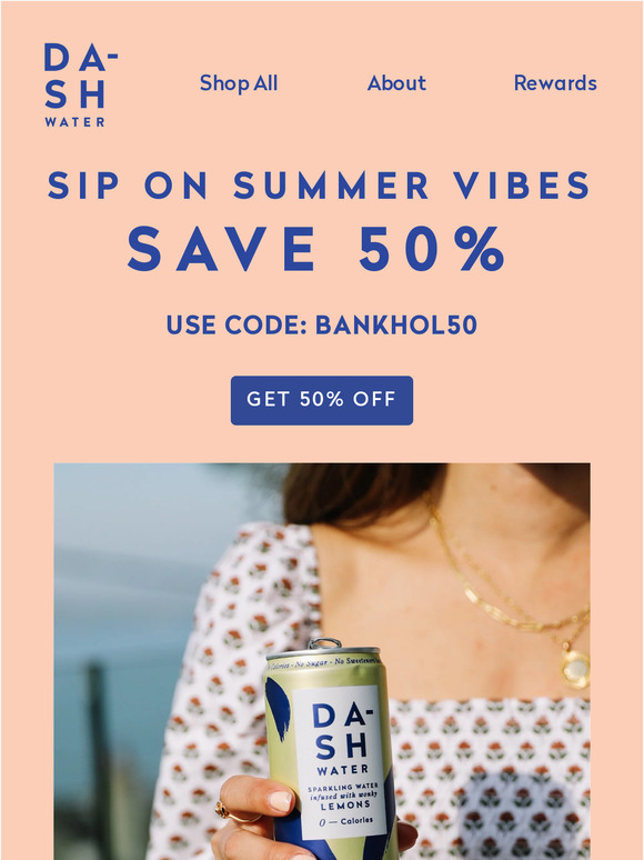 50% off this May Bank Holiday