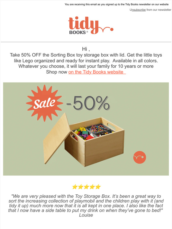 , Half Price Toy Box offer!