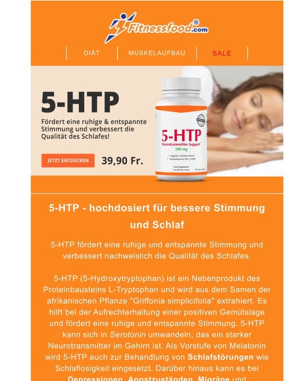 5-HTP für bessere Stimmung & Schlaf 💤