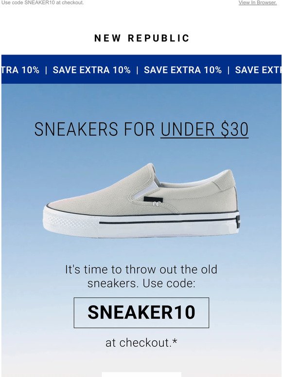 Extra 10% Off | Your Favorite Sneakers