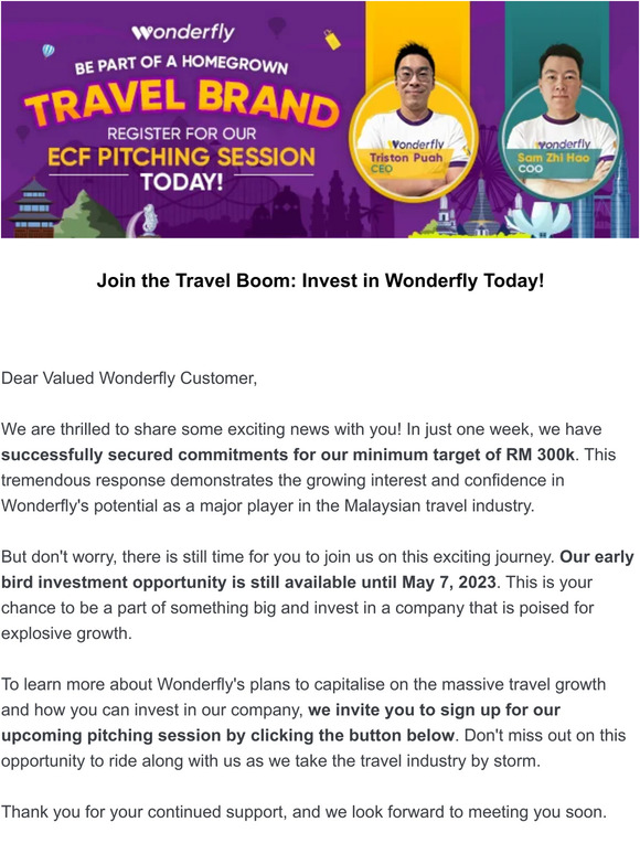 Join the Travel Boom: Invest in Wonderfly Today!
