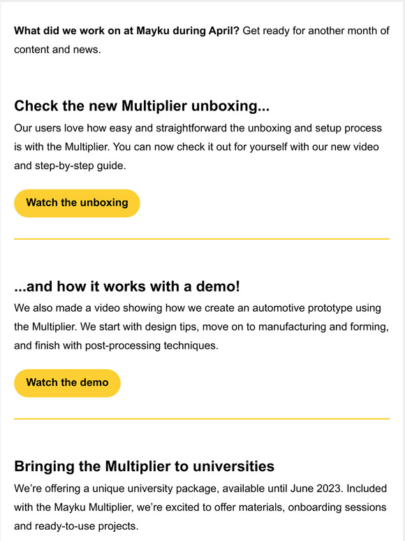 Discover the Multiplier unboxing, official demo and unique university package