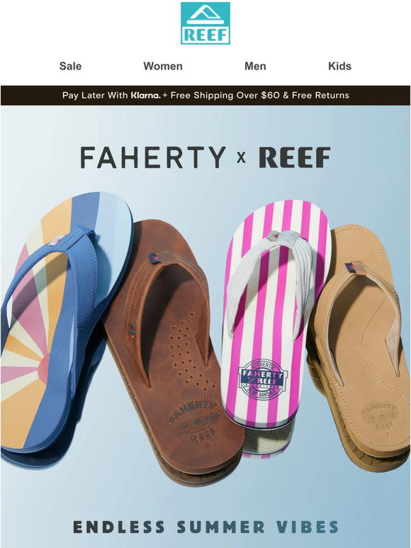 Reef: NEW: REEF x Faherty Collab! | Milled