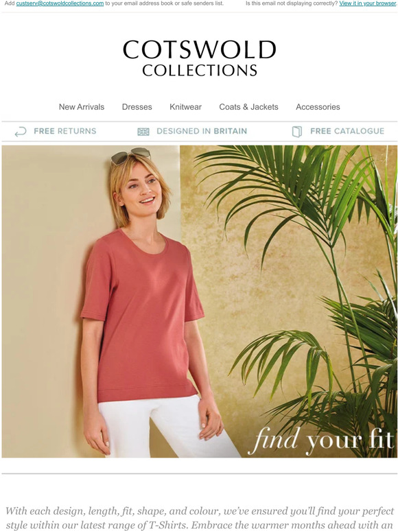 Cotswold Collections Find Your Fit A TShirt To Suit You Milled