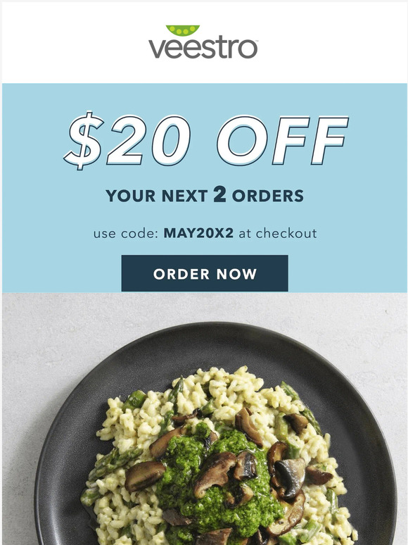 $20 OFF your next 2️⃣ orders