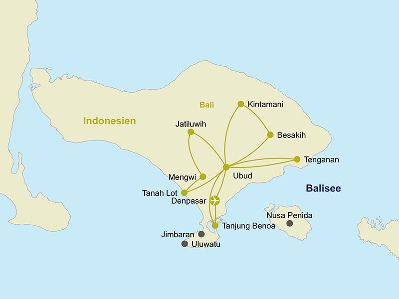 Karte Bali