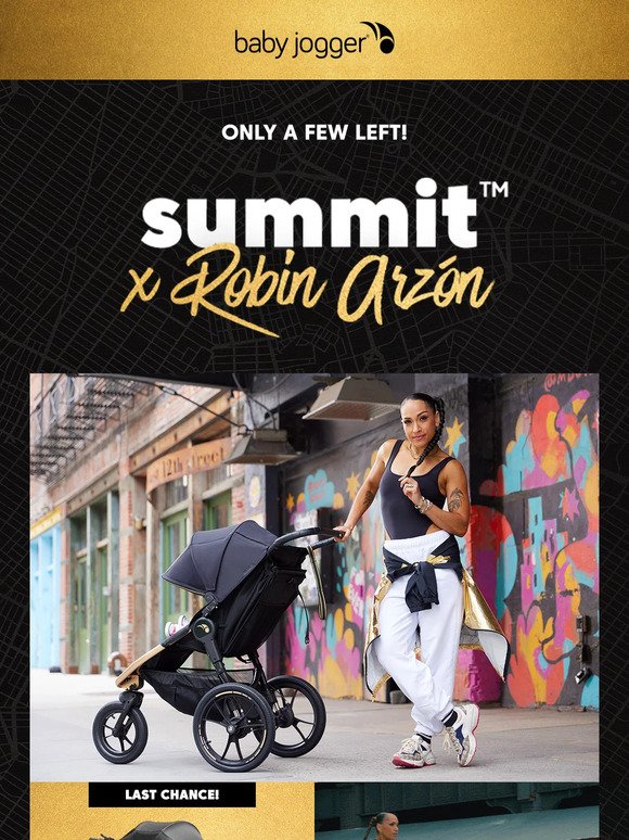 only a few left: limited-edition Robin Arzon jogging stroller