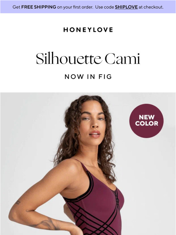 Sculptwear By Honeylove New Color Alert Silhouette Cami In Fig Milled