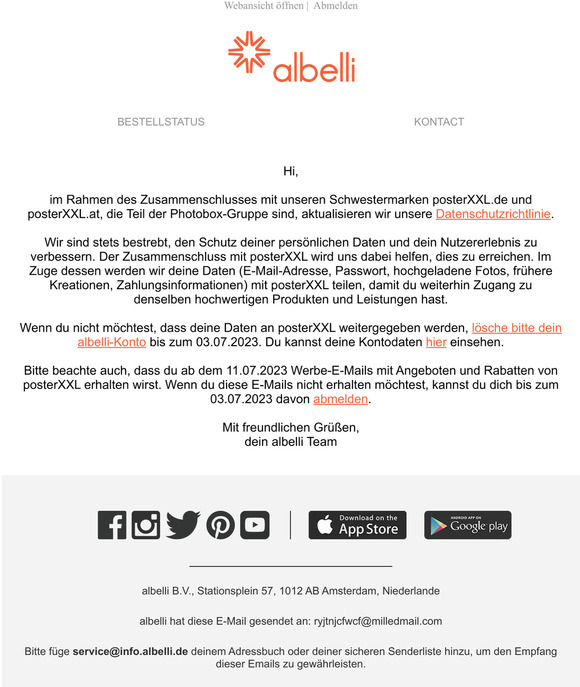 Wir aktualisieren unsere Datenschutzrichtlinie