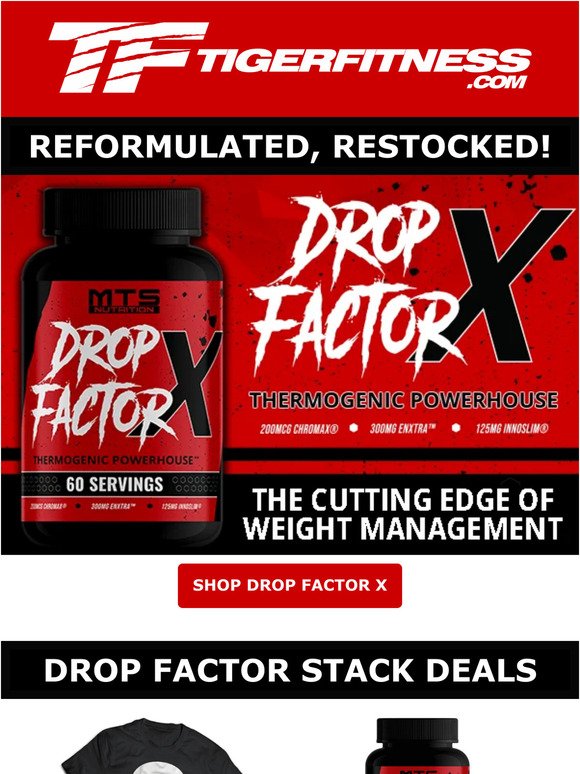 Drop Factor X is HERE 💥 Try The Newest Thermogenic Fat Burner Today!