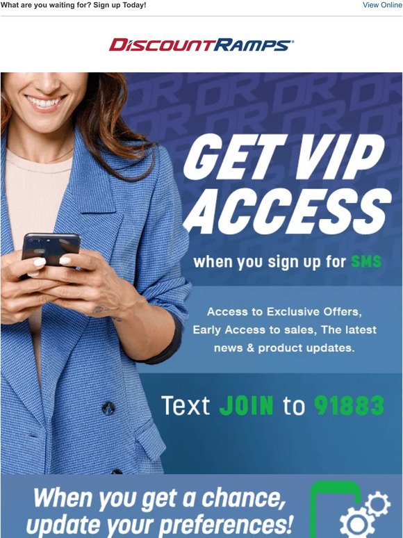 Get VIP Access! | Sign up for SMS! 📱