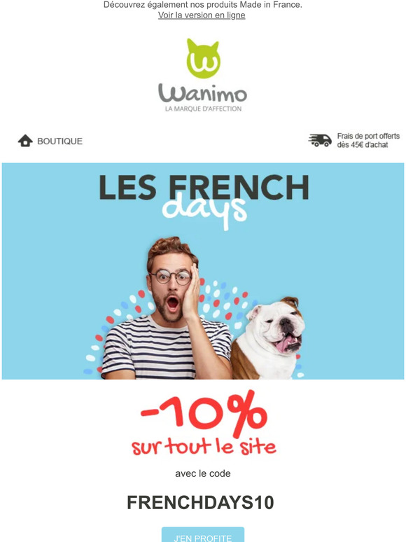 FRENCH DAYS : -10% sur tout le site