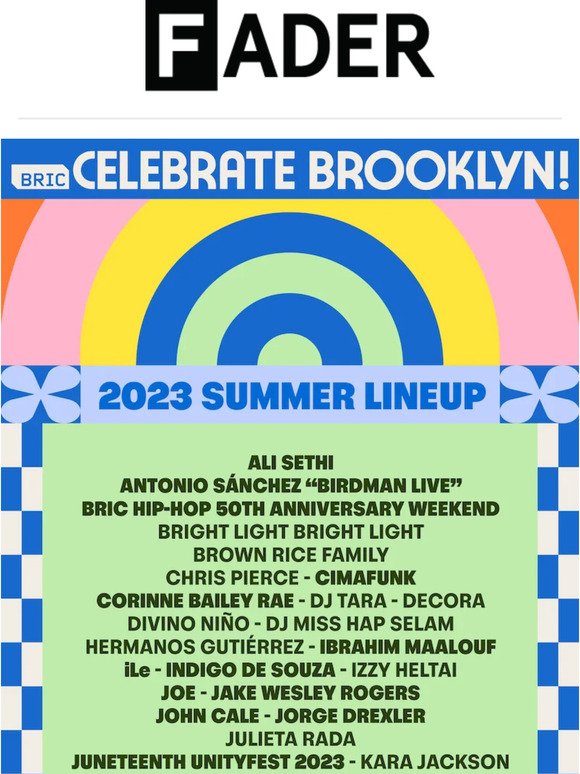 JUST ANNOUNCED: BRIC Celebrate Brooklyn! 2023