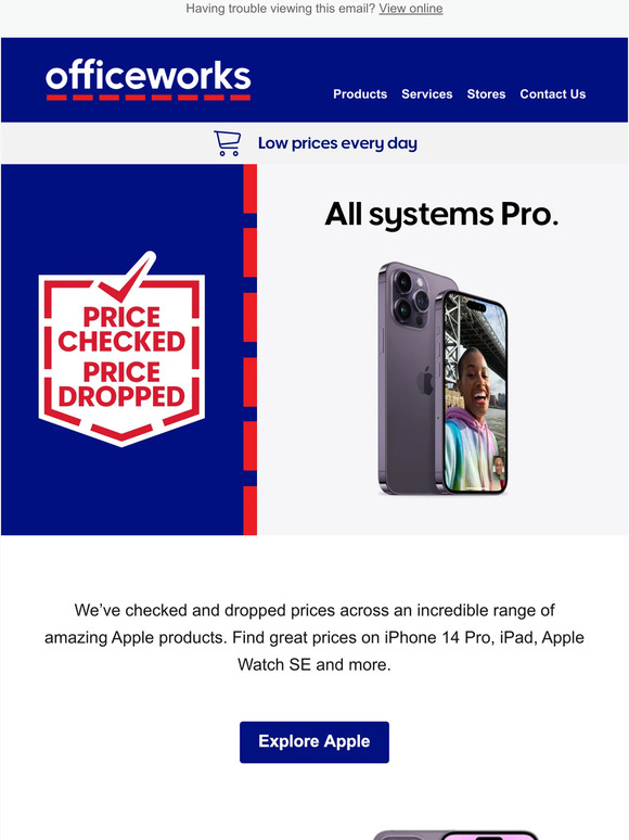 Officeworks Explore great prices across the Apple range Milled