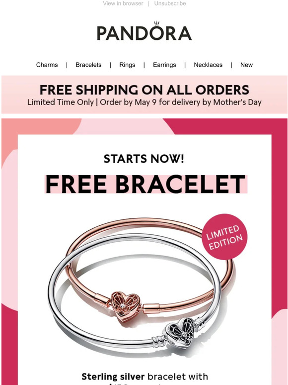 Free gift with every purchase! - Pandora