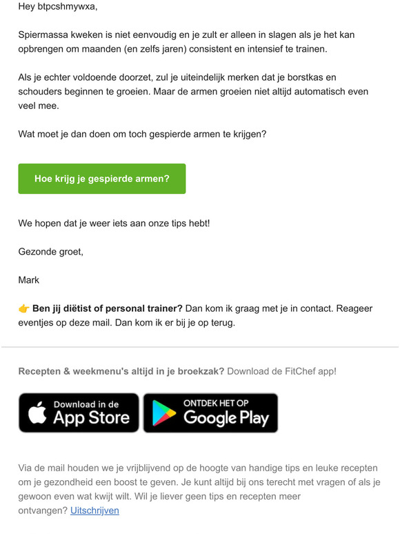Hoe krijg je gespierde armen?