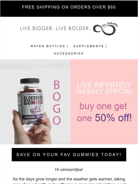 Two of Our Bestselling Supplements BOGO 50% Off!