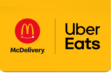 Get McDelivery on Uber Eats.