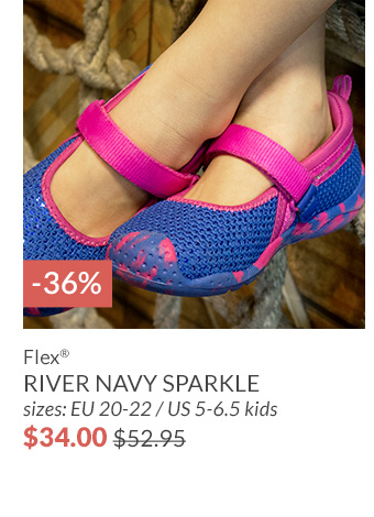 Flex® River Navy Sparkle