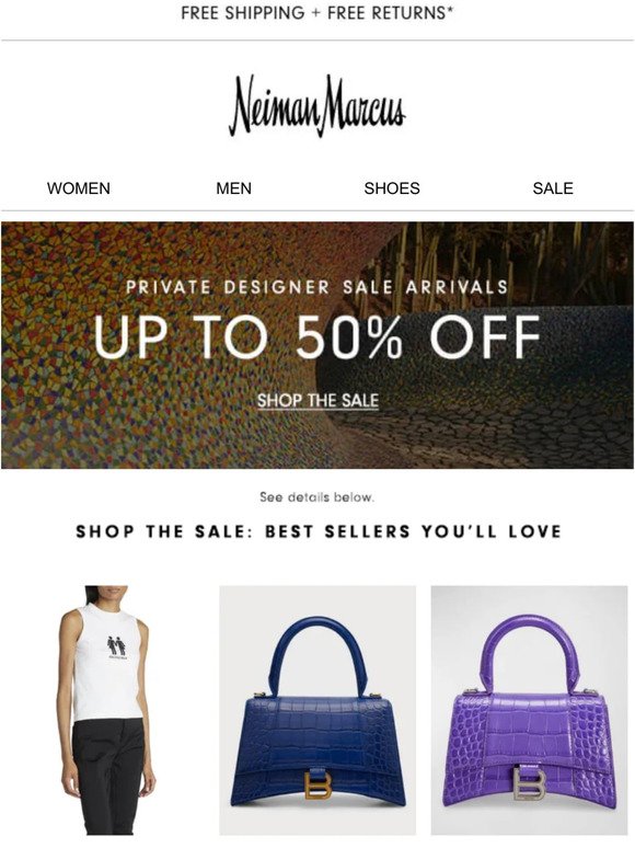 Neiman Marcus' 'End-of-Season' sale is offering up to 80% off designer  handbags, shoes and more 