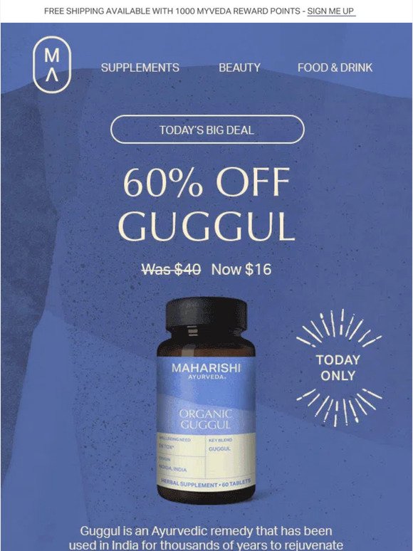 🍃60% OFF Guggul - Today Only!🍃