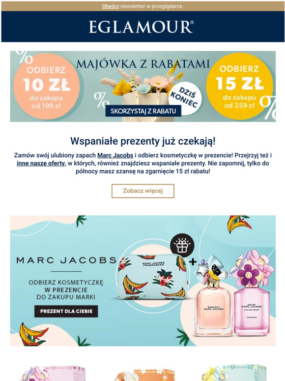 Zniżka 15 zł tylko do północy| 🎁 od Marc Jacobs, Physicians Formula, Kneipp