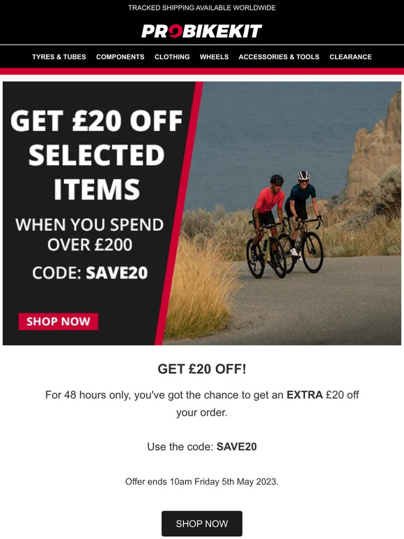 Save an EXTRA £20 today