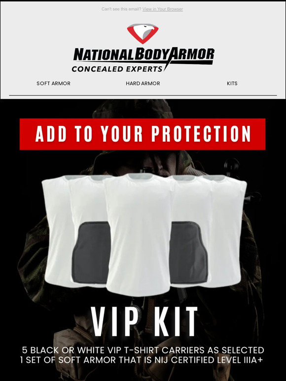 National Body Armor Built With Advanced Materials & Superior Construction Milled