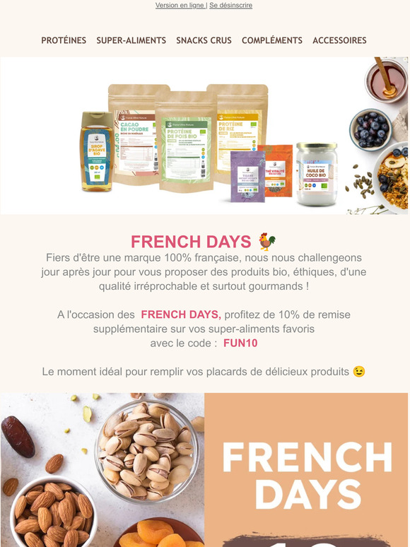 Les French Days 🐓 c'est maintenant !