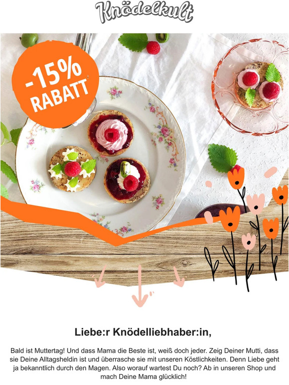 15% Rabatt für Dich: Mach Deine Mama glücklich 💐