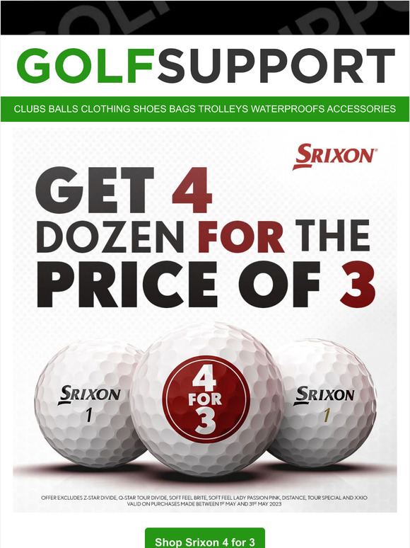 Srixon 4 For 3 Golf Balls Are Here! ⛳