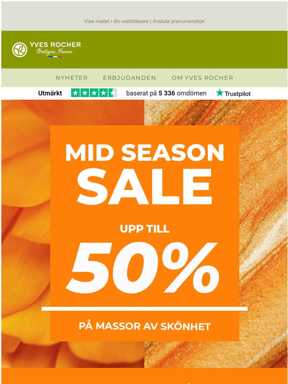 ⌛ Endast till kl.24.00 idag! - MID SEASON SALE upp till 50%