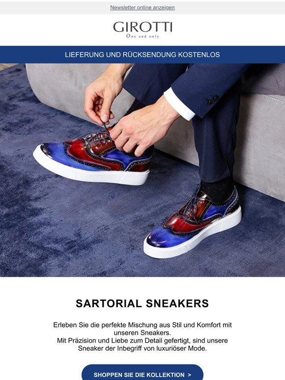 ⚜️ Handwerk trifft Stil mit unseren luxuriösen Sneakers.