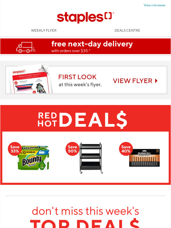 Staples Canada See This Week's Top Savings At Staples 💸 Milled