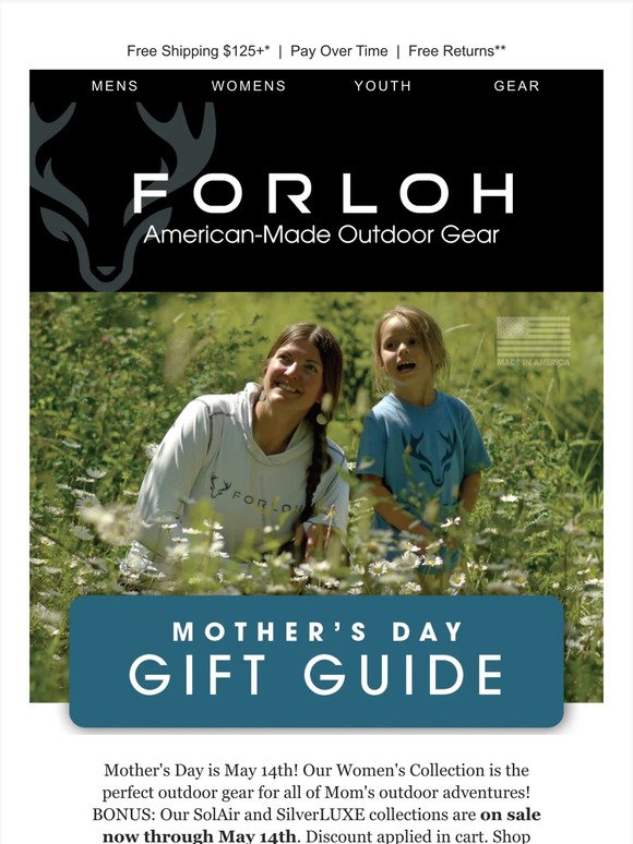 Mother's Day Gift Guide   |   BOGO 40%