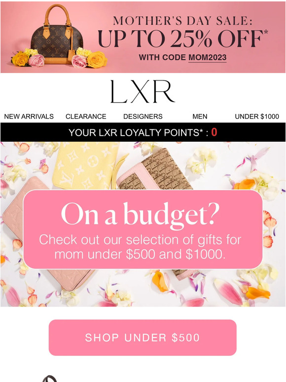 25% off Louis Vuitton - LXR And Co