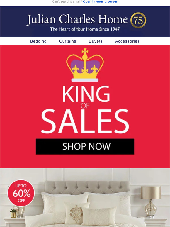 Julian Charles Upgrade your bedroom with luxury SALE jacquards Milled