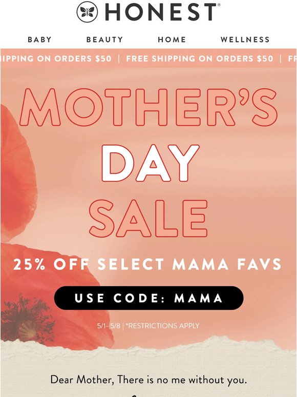 25% OFF 🌸 The best gifts, for the best mamas
